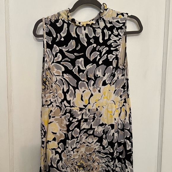 Anthropologie Weston Wear sleeveless knit blouse with ruffles and elasticity L - Picture 5 of 6